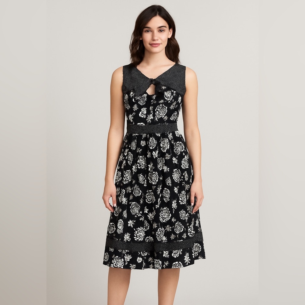 Living Dead Souls rockabilly pinup sparrow dice rose dress.
